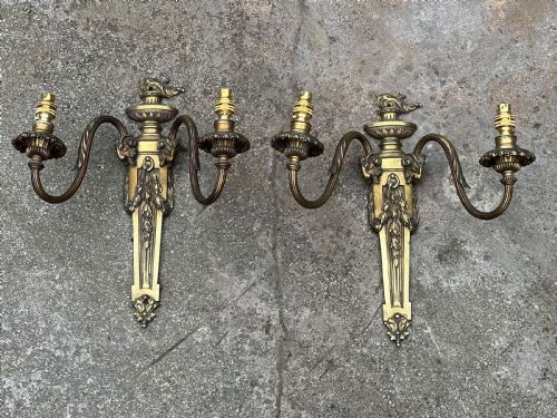 ADAMS STYLE EDWARDIAN WALL LIGHTS - ADDITIONAL PHOTO 1