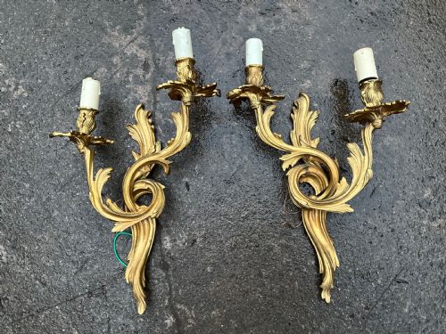 Pair of Rococo Style Wall Lights
