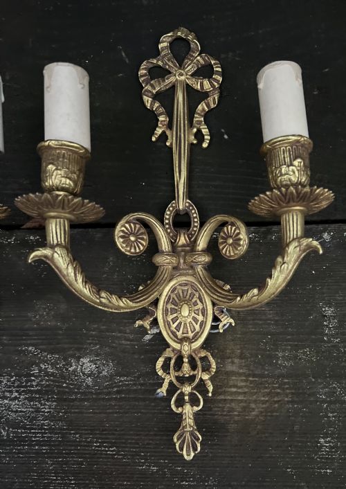 A Pair of Small Edwardian Wall Lights
