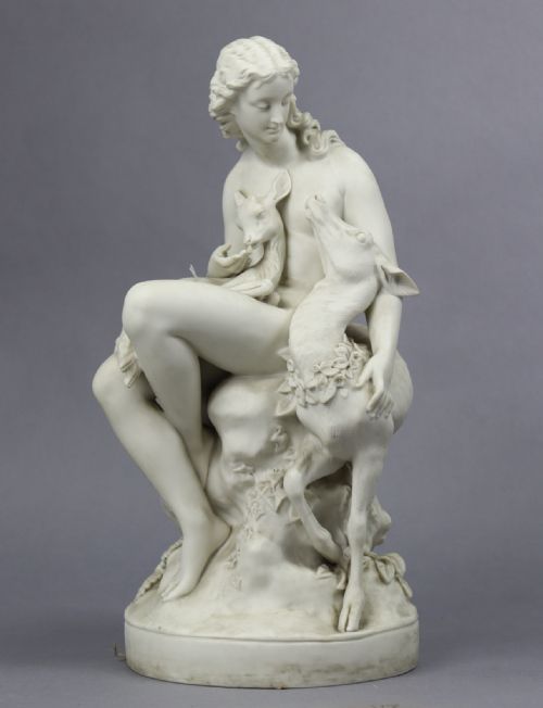 Parian Sculpture of a Wood Nymph After Charles Birch