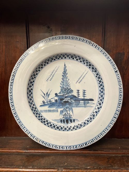 Delft Blue and White Charger C1760 Bristol