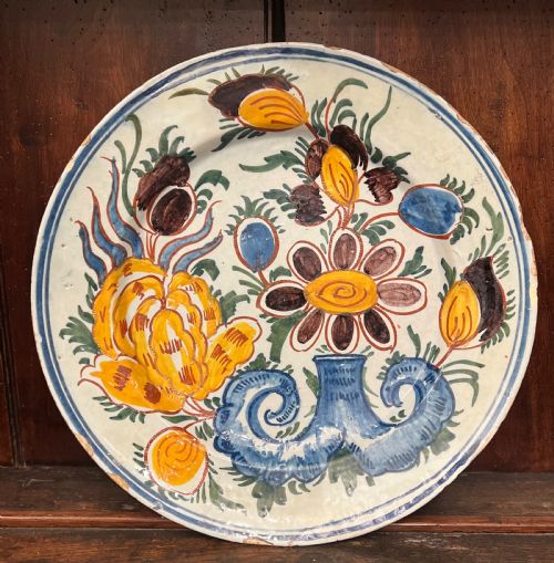 Delft Polychrome Charger C1760 Bristol