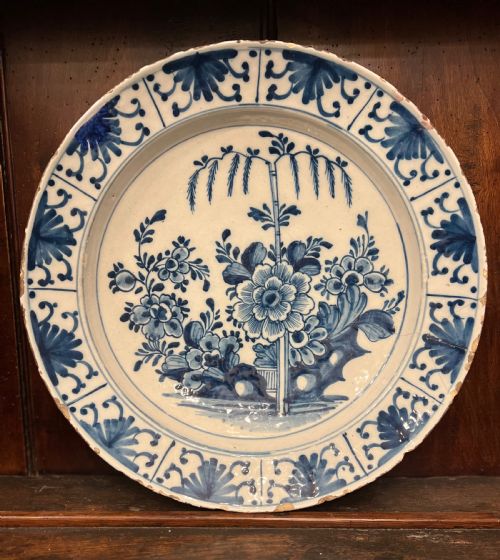 Delft Blue and White Charger C1760 Bristol