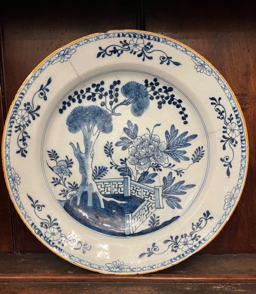 Delft Blue and White Charger C1760 Bristol