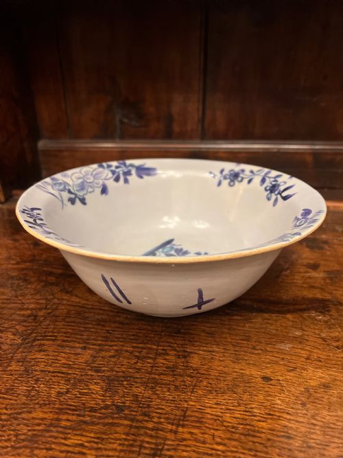Delft Blue and White Bowl C 1760 Bristol