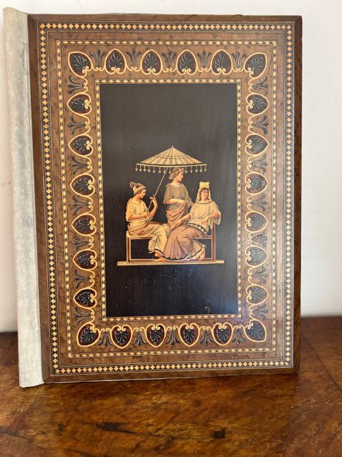 C19th Sorrento Inlaid Blotter Folder