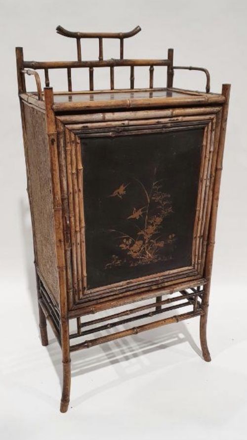 Bamboo and Laquerwork Cabinet