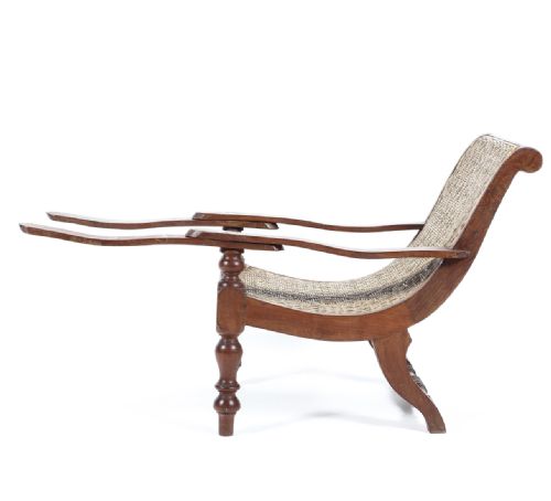 C19th Teak and Rattan Child’s Plantation Chair