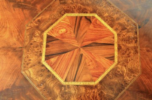 C19TH INLAID TOP OCCASIONAL OR SIDE TABLE - ADDITIONAL PHOTO 3