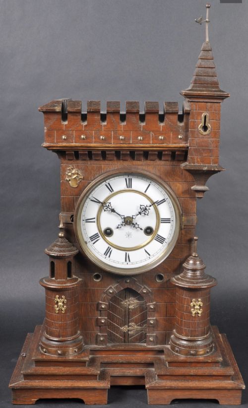 C19th German Mantel Clock of Large Proportions