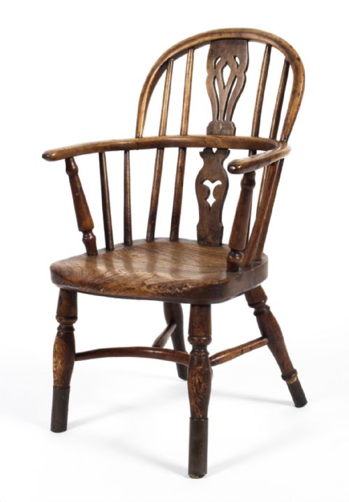 C19th Elm and Fruitwood Child’s Windsor Chair