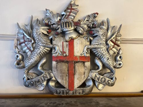 Large Carved Wood Crest of the City of London