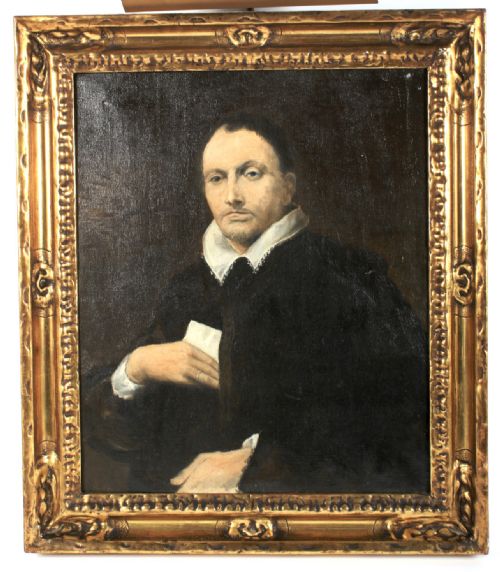 After Anthony Van Dyke (Antwerp,1599-1641), Portrait of Marchese Giovanni Battista Cattaneo, Oil on Canvas
