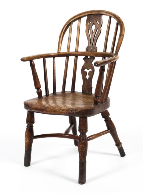 C18th Elm and Fruitwood Child’s Windsor Chair