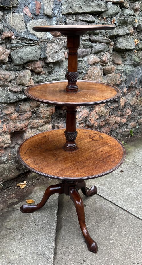 George III Mahogany Dumb Waiter