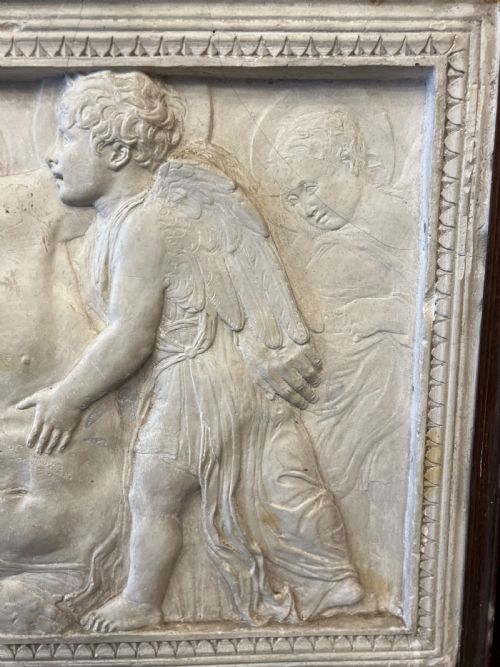 C19TH PLASTER COPY OF THE DEAD CHRIST TENDED BY ANGELS BY DONATELLO C13861466 - ADDITIONAL PHOTO 3