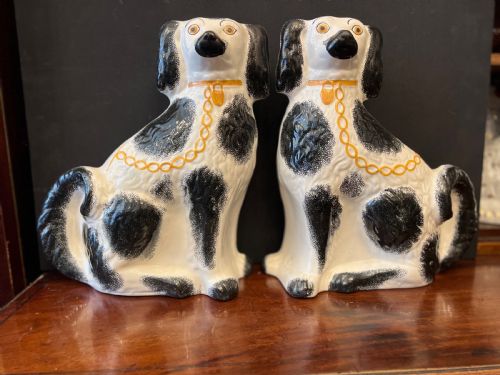 Pair of Large Staffordshire Dogs