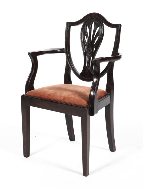 C19th Child’s Mahogany Shield Back Hepplewhite Armchair