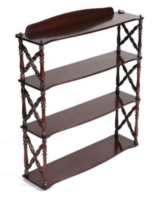 Set of Wall Shelves with X Framed Sides