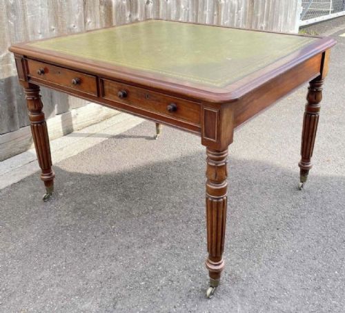 C19th Gillows Manner Mahogany Library Table