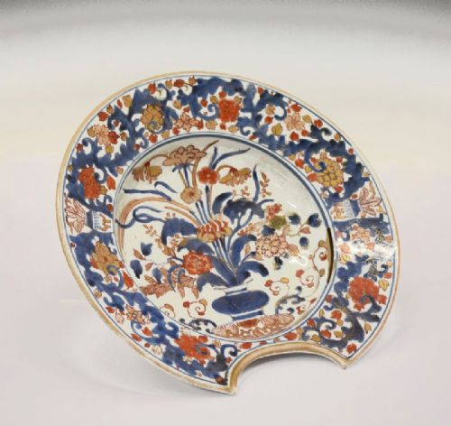 C18th Japanese Imari Barbers Bowl