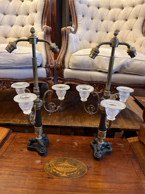 Pair of Electric Table  Lamps