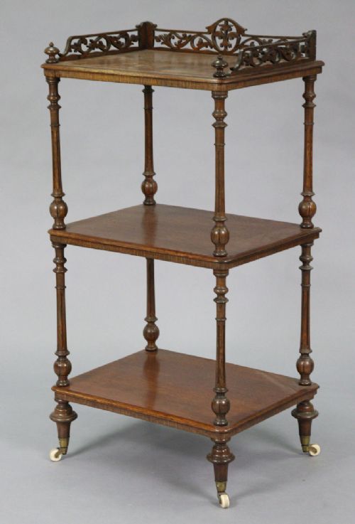 C19th Oak Three Tier Whatnot