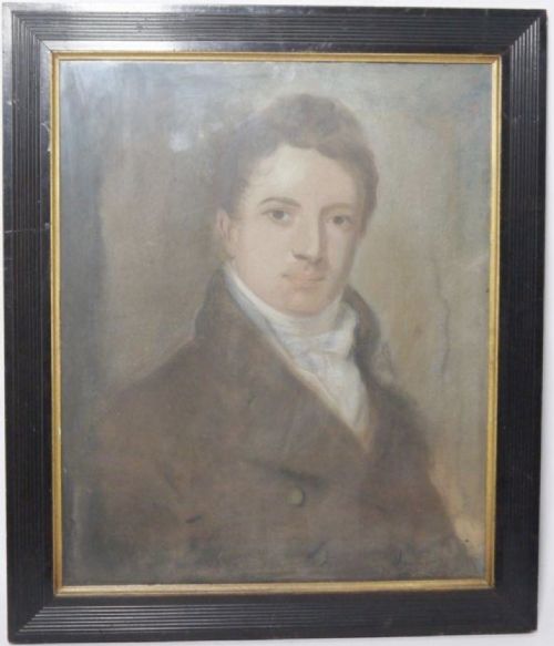 C19th Pastel Portrait of a Young Dandy