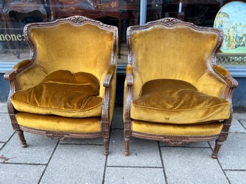 Pair of French Fauteuils