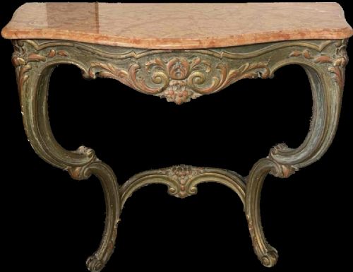 C19th Serpentine Top Consul Table