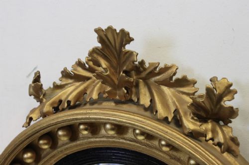REGENCY GILTWOOD CONVEX MIRROR - ADDITIONAL PHOTO 1