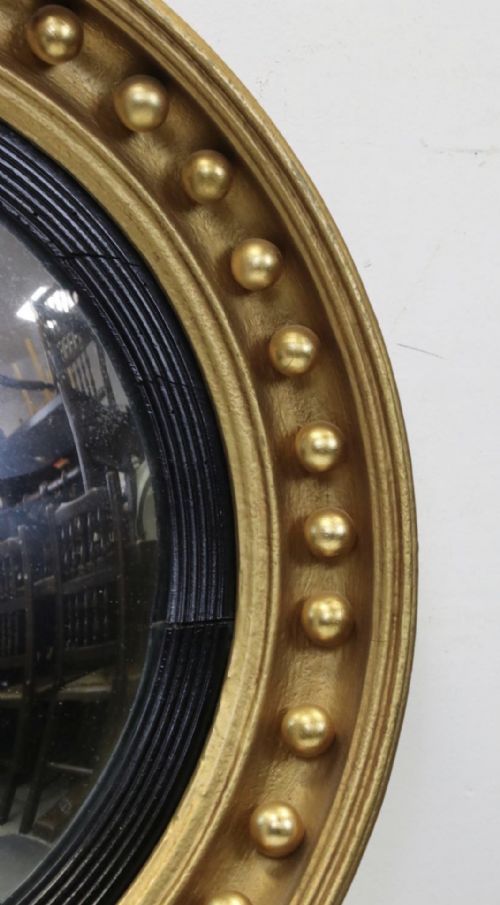 REGENCY GILTWOOD CONVEX MIRROR - ADDITIONAL PHOTO 2