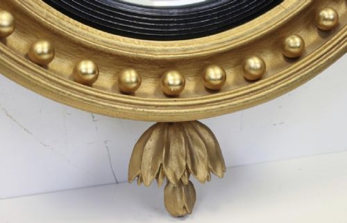 REGENCY GILTWOOD CONVEX MIRROR - ADDITIONAL PHOTO 3