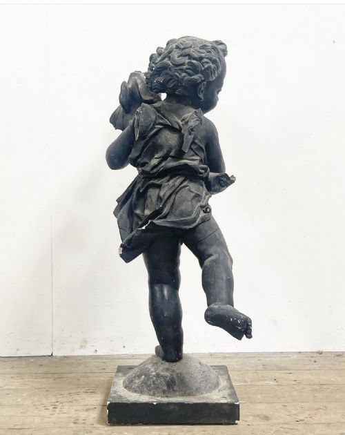 A C19TH MUSEUM COPY OF ANDREA DEL VERROCCHIO PUTTO WITH DOLPHIN C1470 - ADDITIONAL PHOTO 6