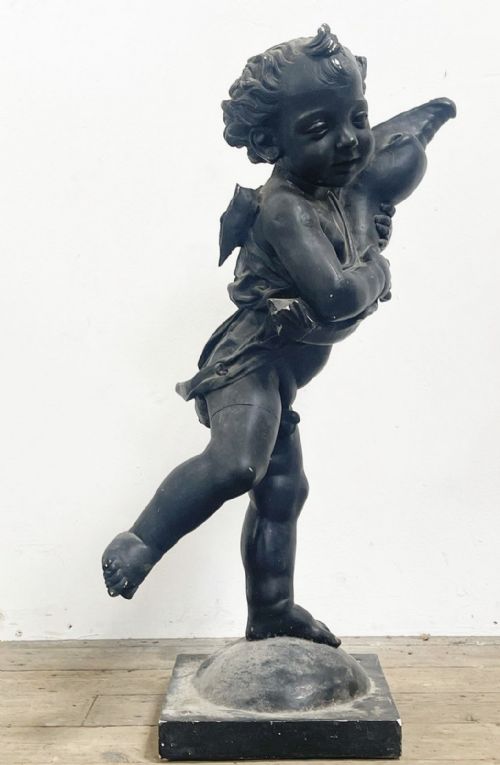 A C19TH MUSEUM COPY OF ANDREA DEL VERROCCHIO PUTTO WITH DOLPHIN C1470 - ADDITIONAL PHOTO 7