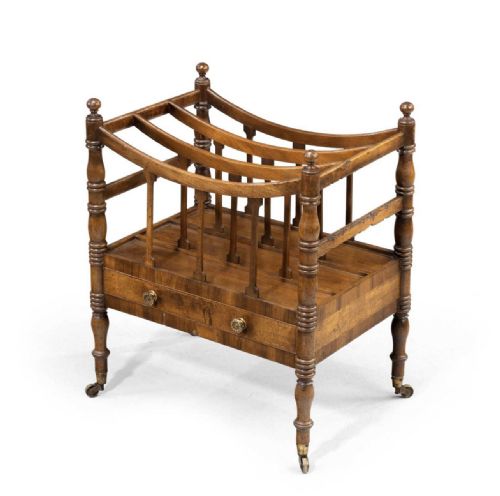 C19th Mahogany and Crossbanded Canterbury