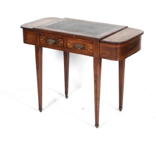 Edwardian Inlaid Rosewood Writing Desk by William H Vaughan & Co.