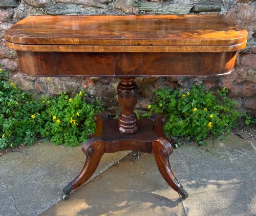 A Regency Mahogany Card Table