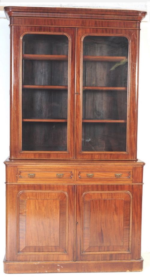 C19th Mahogany Library Bookcase
