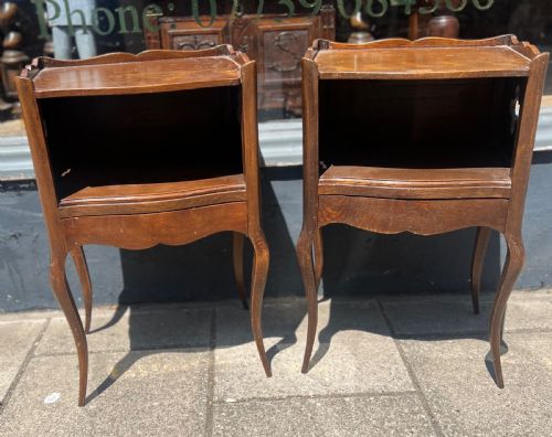 Pair of Oak Bedside Tables