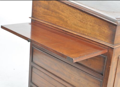 A WILLIAM IV MAHOGANY SLIDING TOP DAVENPORT - ADDITIONAL PHOTO 5