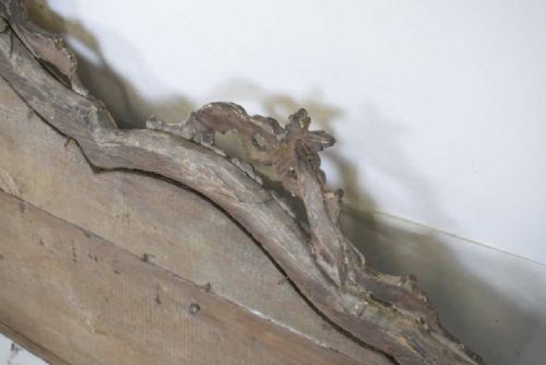 GEORGE II CARVED GILTWOOD CHIMNEY PIECE MIRROR - ADDITIONAL PHOTO 4