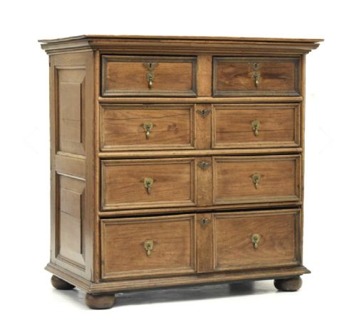 C18th Oak Chest of Five Drawers