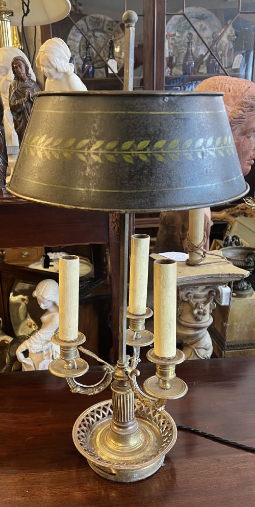 C19th Bouillotte Table Lamp