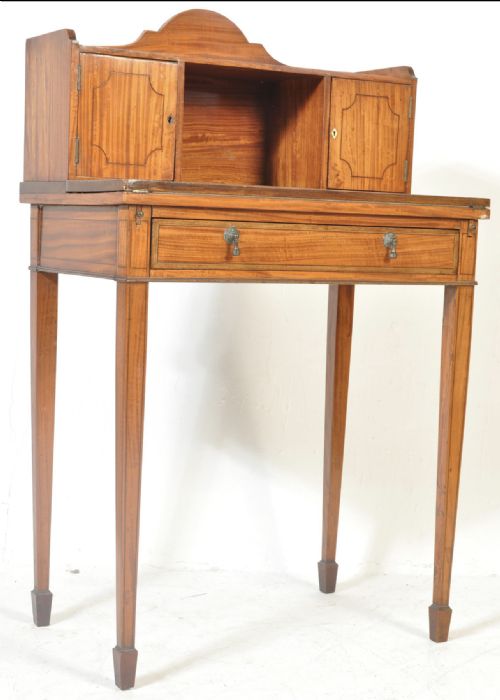 EDWARDIAN SATINWOOD LADIES DESK OR BONHEUR DE JOUR - ADDITIONAL PHOTO 1