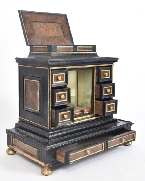 C17TH EBONY AND WALNUT TABLE CABINET - ADDITIONAL PHOTO 2