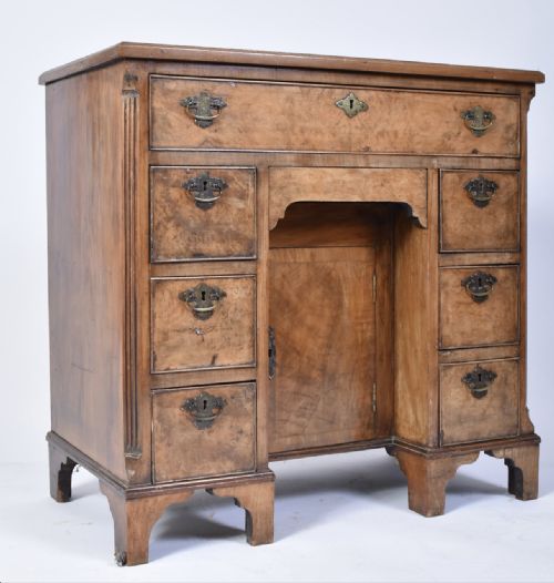 Georgian Walnut Kneehole Desk