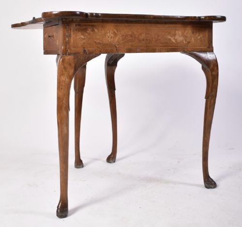 C18TH DUTCH MARQUETRY DOG EARED GAMES TABLE - ADDITIONAL PHOTO 2