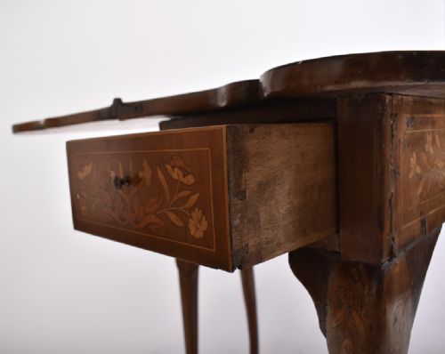 C18TH DUTCH MARQUETRY DOG EARED GAMES TABLE - ADDITIONAL PHOTO 6