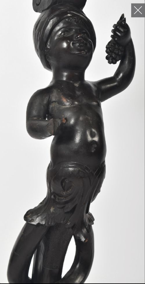 C19TH ITALIAN BALACKAMOOR TORCHERE STAND - ADDITIONAL PHOTO 1